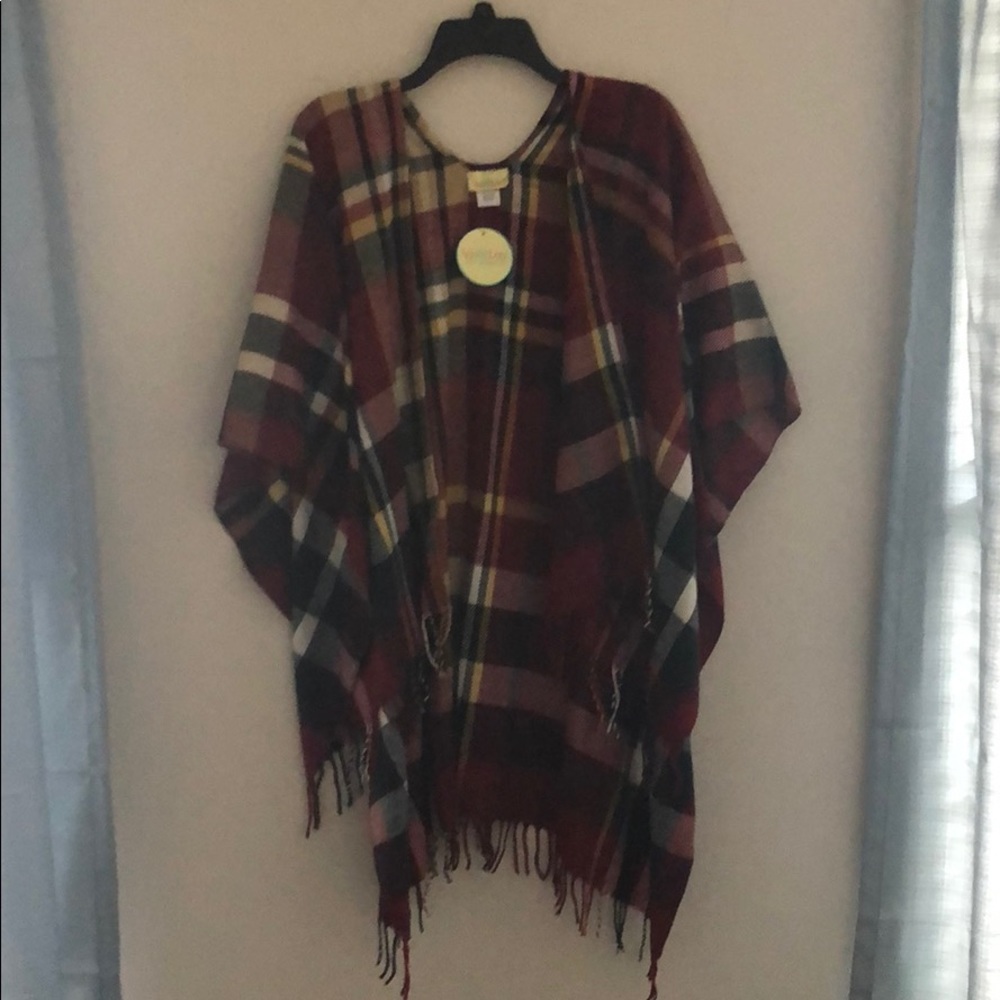 Viv & Lou plaid shawl